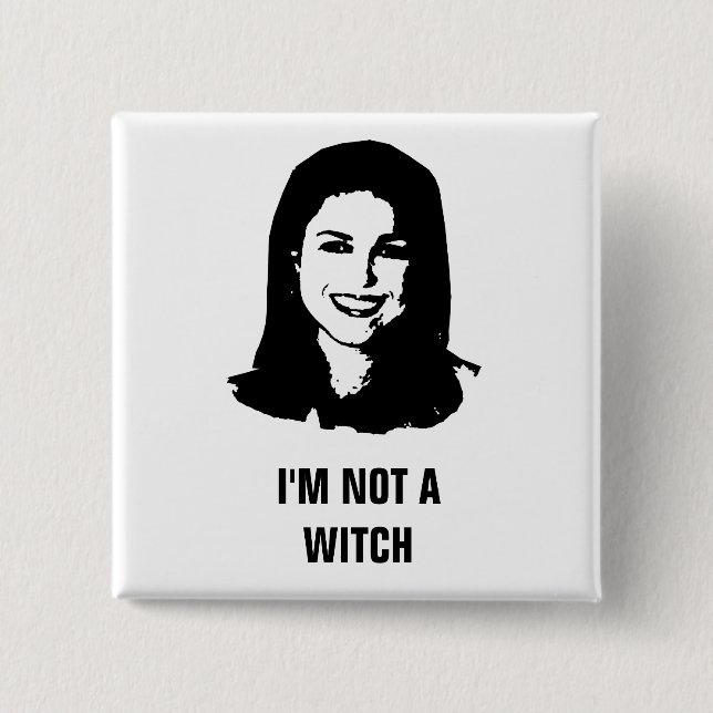 Anti- Christine O'Donnell 2 Inch Square Button (Front)