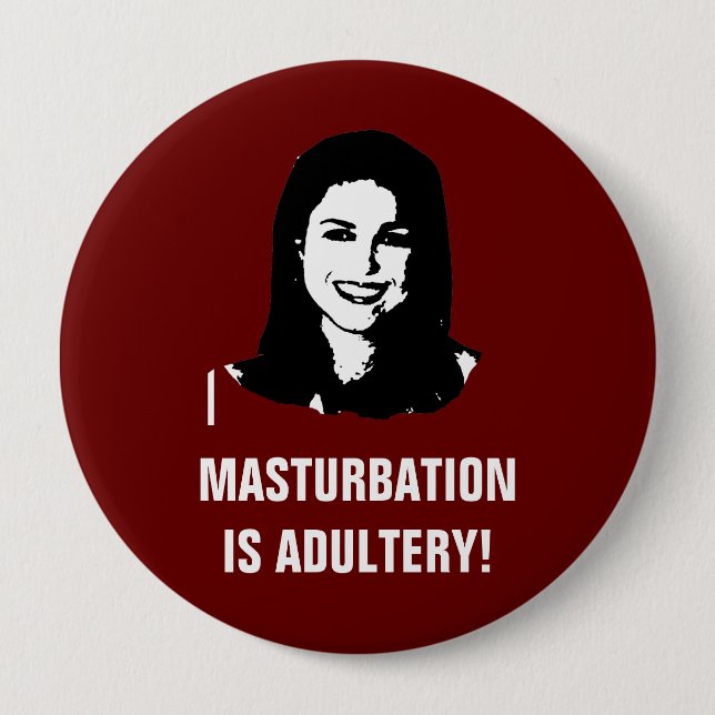 Anti- Christine O'Donnell 4 Inch Round Button (Front)