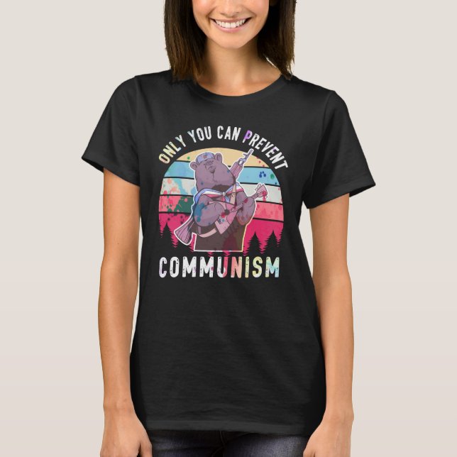 Anti Communism Capitalism Antisocialist T-Shirt (Front)