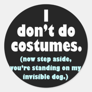 Anti-Costume Halloween Stickers