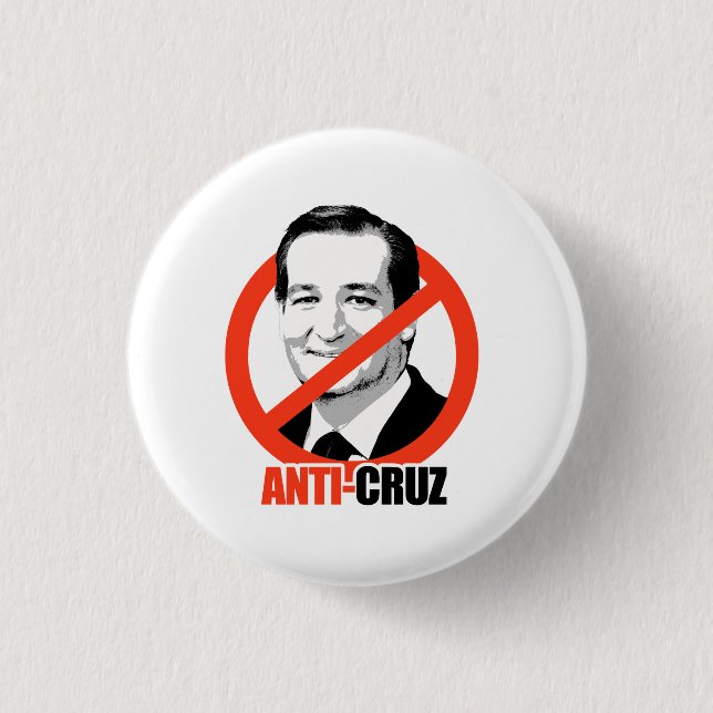 Anti-Cruz 1 Inch Round Button (Front)