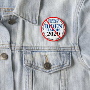 Anti Democratic Biden Harris Edit YEAR 2 Inch Round Button
