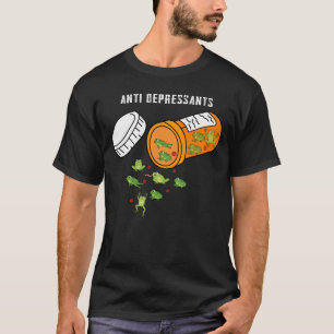 Anti Depressants Pils Green Frogs Animals T-Shirt