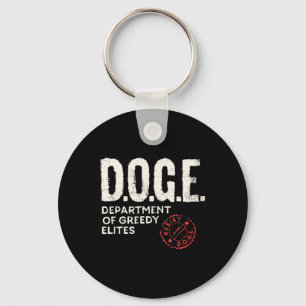 Anti Doge D.o.g.e. Real Meaning Definition Keychain