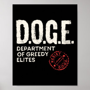 Anti Doge D.o.g.e. Real Meaning Definition  Poster
