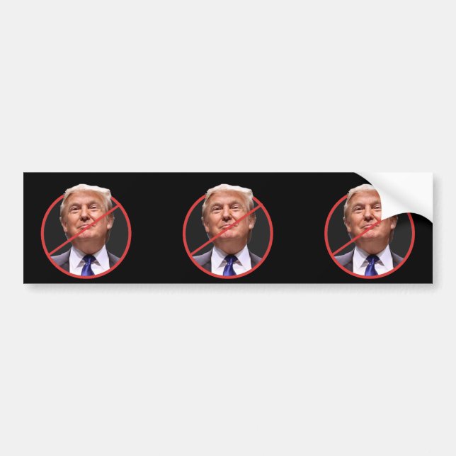 Anti Donald Trump Bumper Sticker (Front)