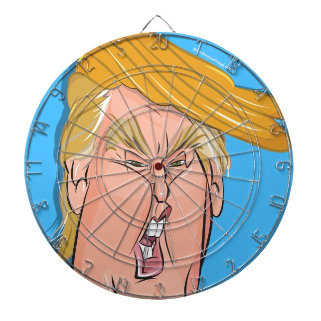 Anti Donald Trump - Cartoon Dartboard (Front)