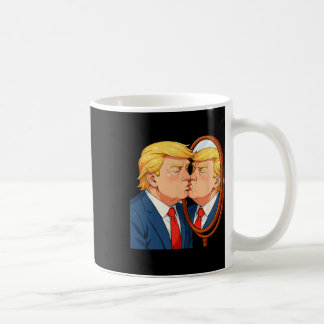Anti-donald Trump Kissing Mirror - Narcissism Sati Coffee Mug