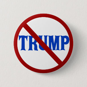 Anti Donald Trump Red Circle X 2 Inch Round Button