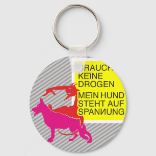 Anti Drogen Hund Keychain