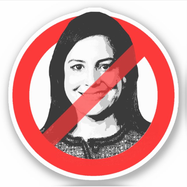Anti Elise Stefanik Custom-Cut Vinyl Sticker (Front)