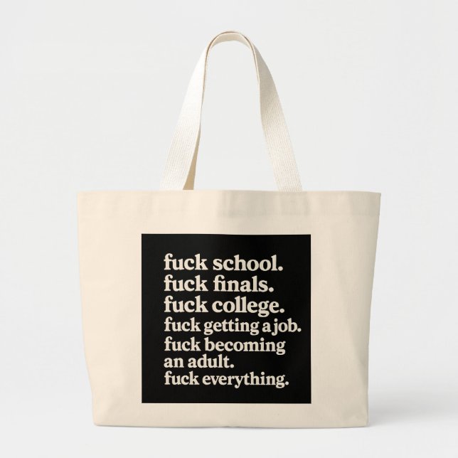 Anti-Establishment Rant Tote Bag   (Front)