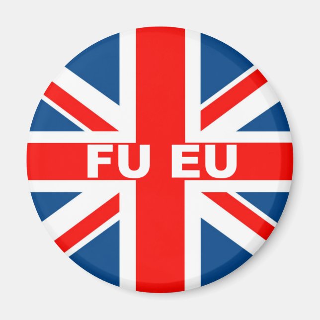 Anti EU British flag Magnet (Front)