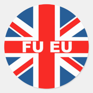 Anti Euro Classic Round Sticker