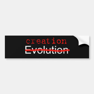 Anti Evolution Bumper Sticker