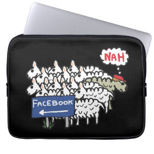 Anti Facebook Laptop Sleeve
