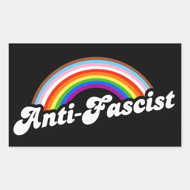 Anti-Fascist Rainbow Sticker (Front)