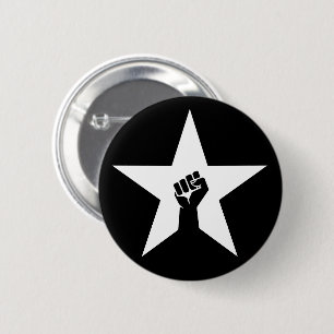 Anti-Fascist Star 2 Inch Round Button
