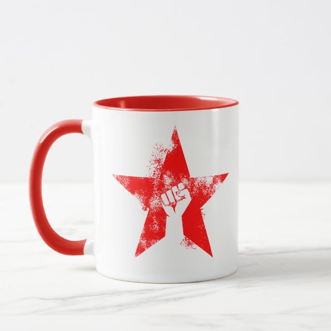 Anti-Fascist Star Mug (Left)