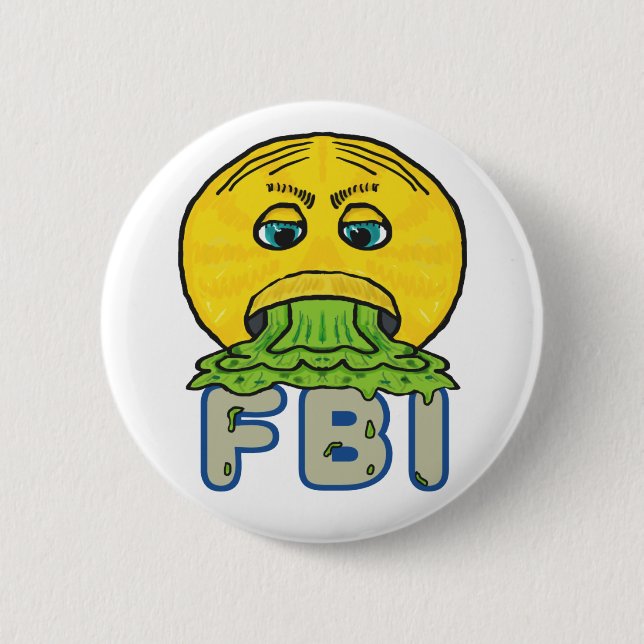 Anti FBI 2 Inch Round Button (Front)