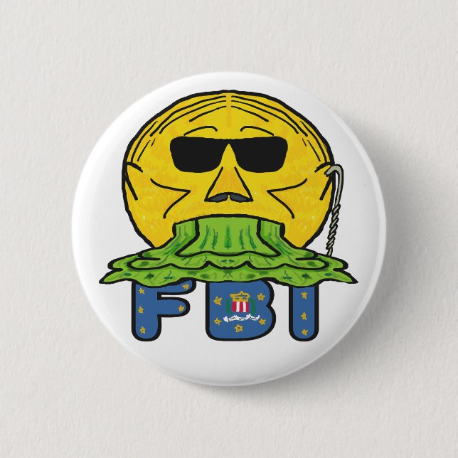 Anti FBI 2 Inch Round Button (Front)