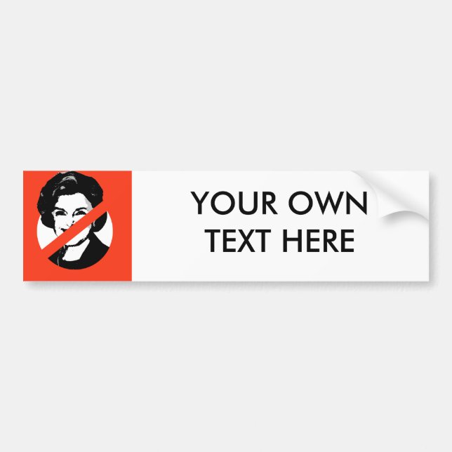 ANTI-FEINSTEIN BUMPER STICKER (Front)