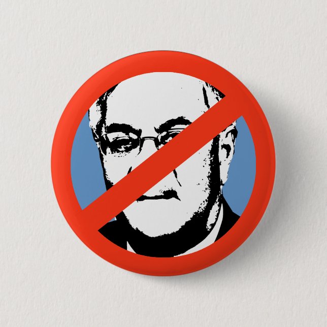 ANTI-FRANK / Anti- Barney Frank 2 Inch Round Button (Front)
