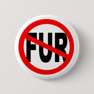 Anti Fur Design 2 Inch Round Button
