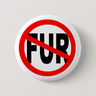 Anti Fur Design 2 Inch Round Button