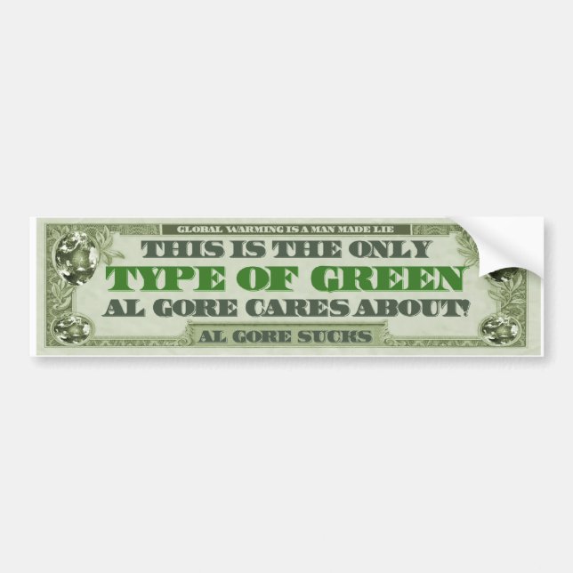 Anti Global Warming Bumper Sticker (Front)