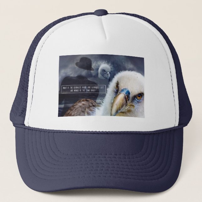 Anti Globalism Vulture theme Ball Cap (Front)