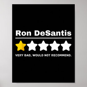 Anti-gop Ron Desantis Political Humor Funny Poster