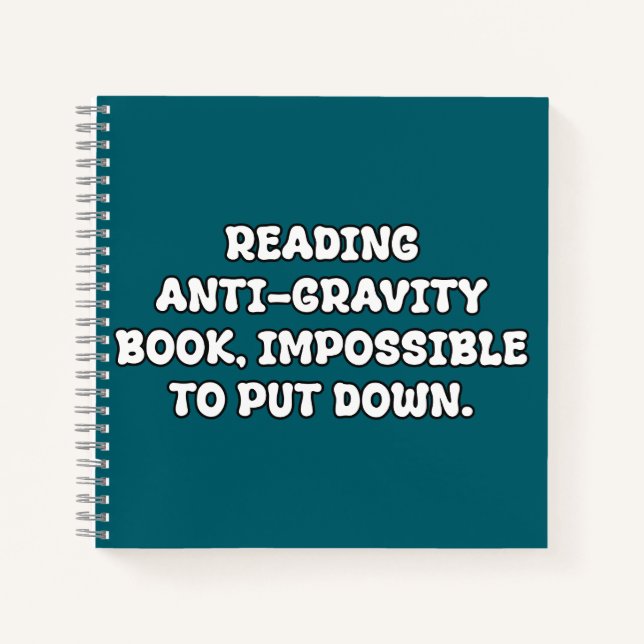 Anti-Gravity Book Dad Joke Typography (Front)