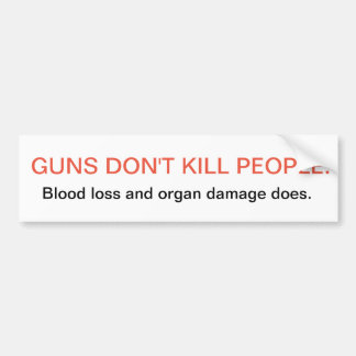 Anti-Gun Bumpersticker Bumper Sticker