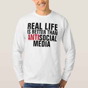 Anti- (haine) T-shirts sociaux de médias