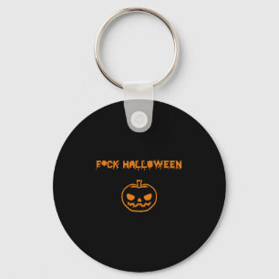 Anti Halloween pumpkin jack-o'-lantern Keychain