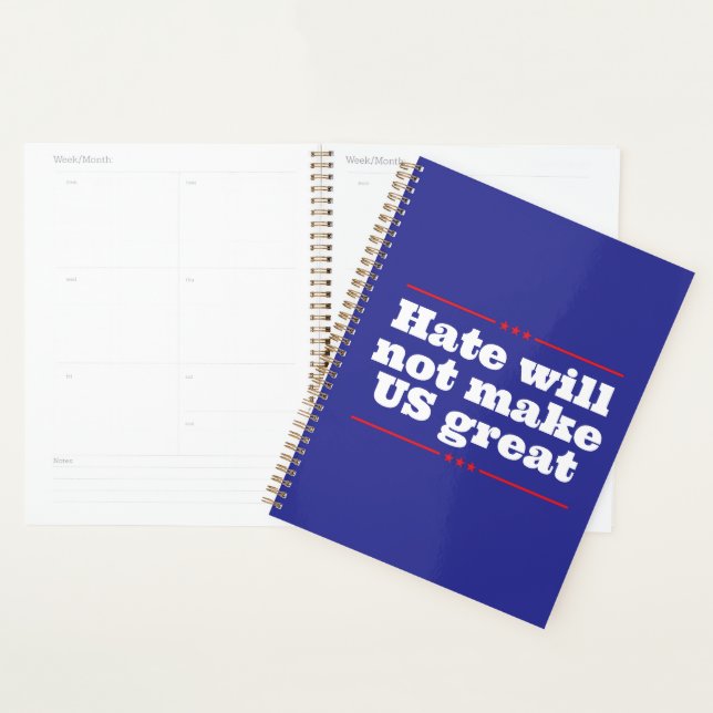 Anti Hate Anti Bullying. Personalized Planner (Display)