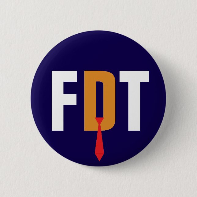 Anti-Hate Anti-Trump Political Opinion 2 Inch Round Button (Front)