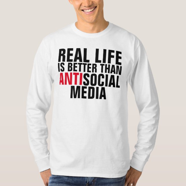 Anti- (hate) social media t-shirts (Front)
