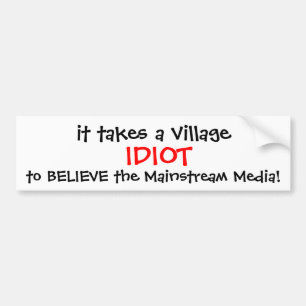 ANTI-HILLARY 2016 BUMPER STICKER