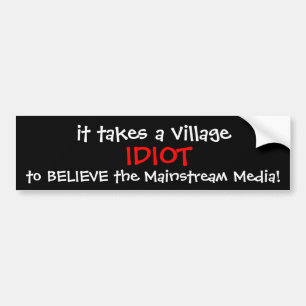 ANTI-HILLARY 2016 BUMPER STICKER