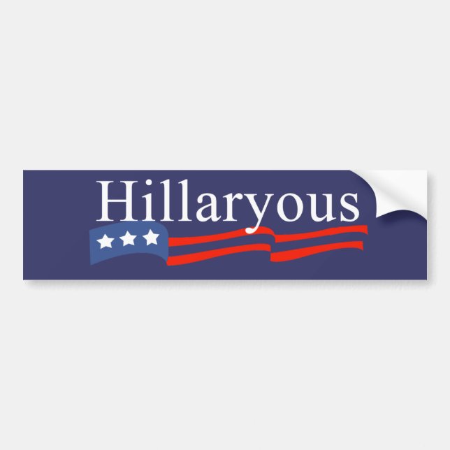 Anti-Hillary : Sticker à pare-chocs (Devant)