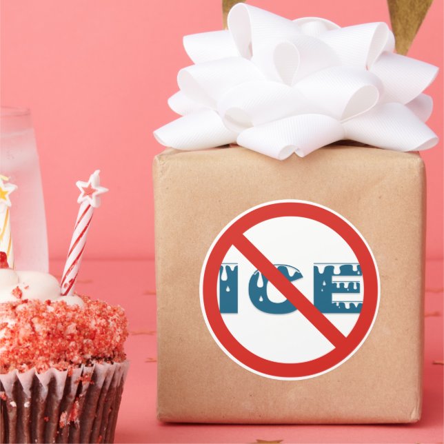 Anti-Ice  Classic Round Sticker (Party)