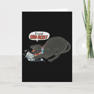 Anti Ice Pro Immigration Funny Cat Political  Card