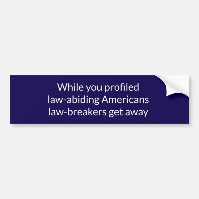 Anti-ICE quote Bumper Sticker (Front)
