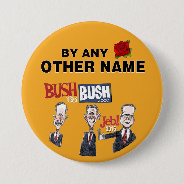 Anti-Jeb Bush 2016 3 Inch Round Button (Front)