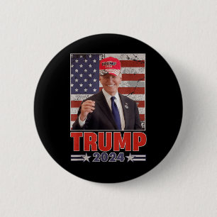 Anti Joe Biden Funny Conservative Donald Trump 2 Inch Round Button
