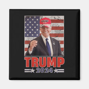 Anti Joe Biden Funny Conservative Donald Trump 2 Magnet