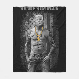 Anti Joe Biden Ultra Maga The Return Of The Great  Fleece Blanket
