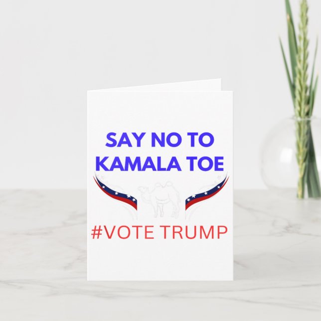 Anti Kamala Harris  Card (Front)